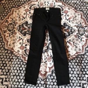 Toothpick J. Crew black jeans